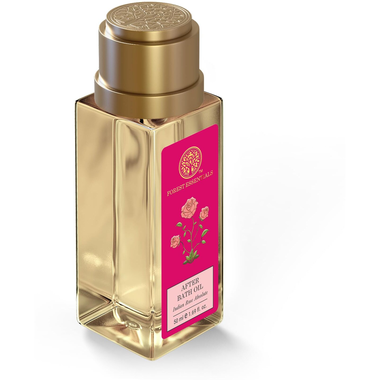 Forest Essentials After Bath Oil Indian Rose Absolute | Ayurvedic Scented Natural After Shower Oil | For Nourished & Moisturised Skin