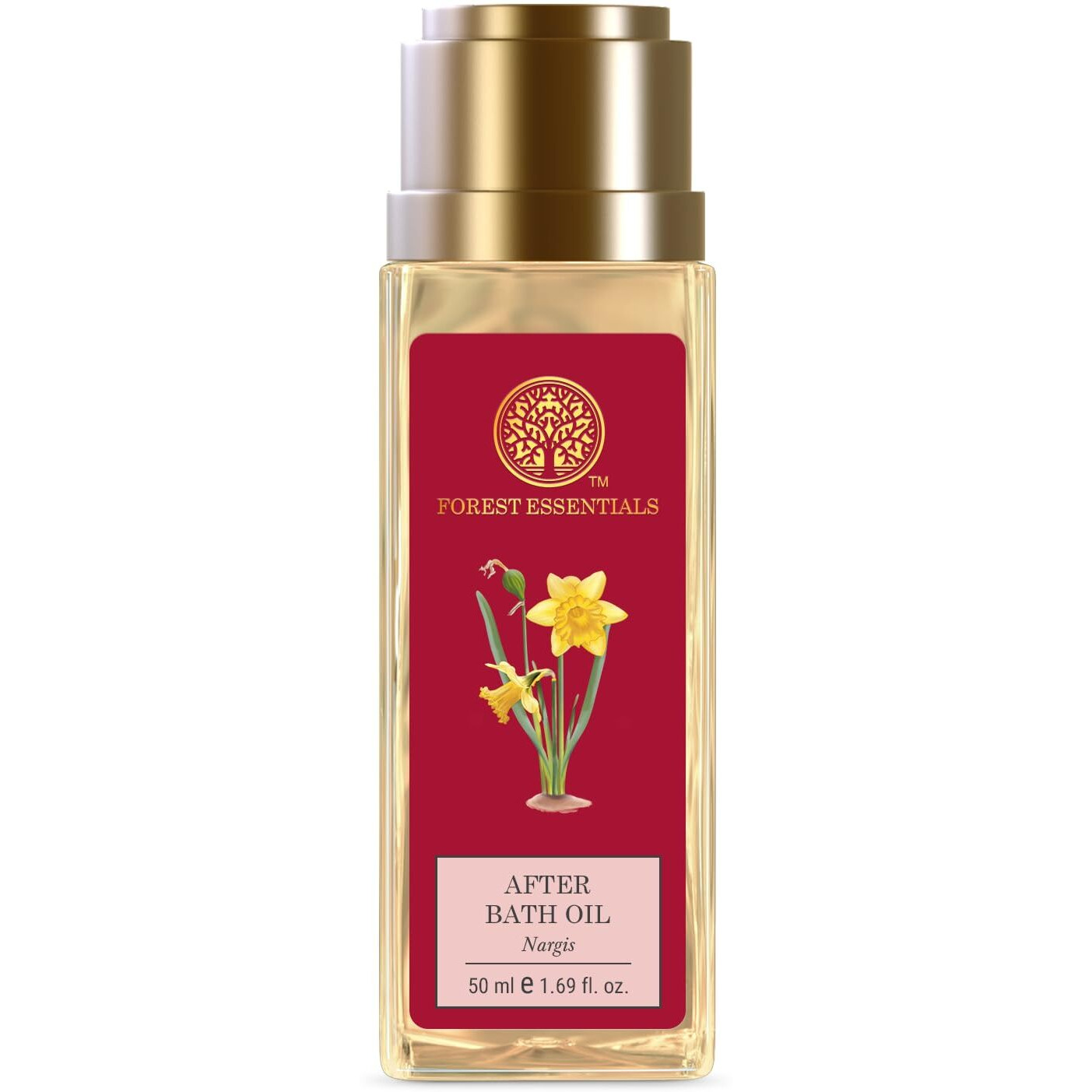 Forest Essentials After Bath Oil Nargis | Ayurvedic Scented Natural After Shower Oil | For Nourished & Moisturised Skin