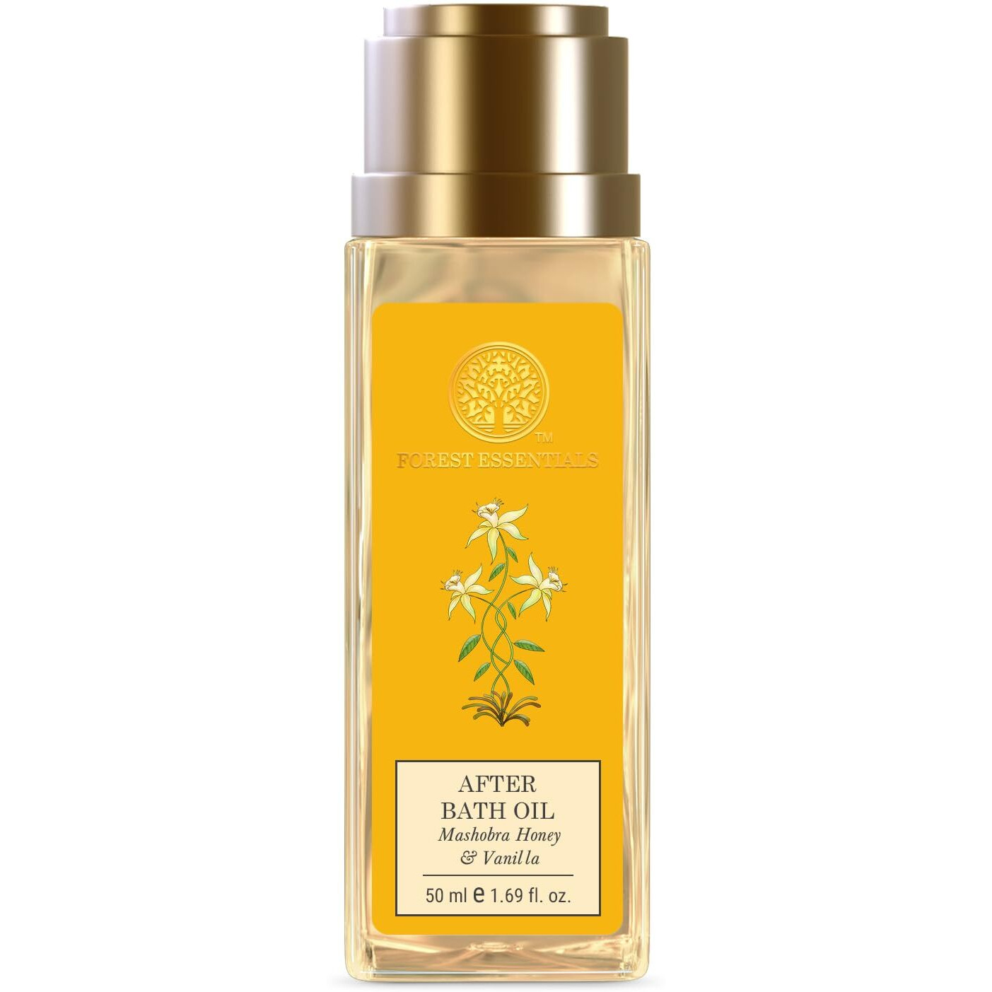 Forest Essentials After Bath Oil Mashobra Honey & Vanilla | Ayurvedic Scented Natural After Shower Oil | For Nourished & Moisturised Skin