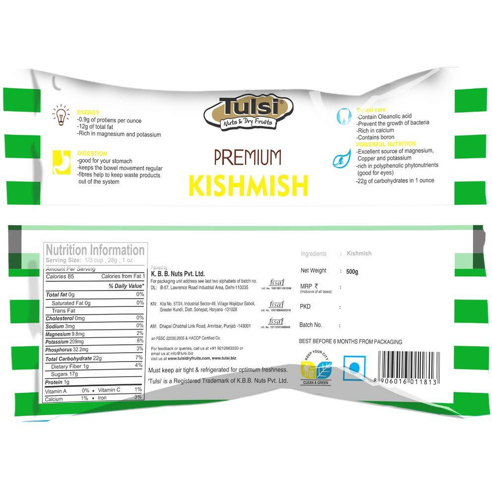 Tulsi Kishmish, Indian, 500g