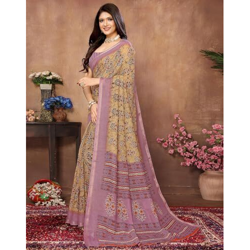 Yashika Woven Linen Blend Womens Saree (AZ-YS-P1-GOODLUCK-JALPARI-PRITAM-Parent_Mustard)