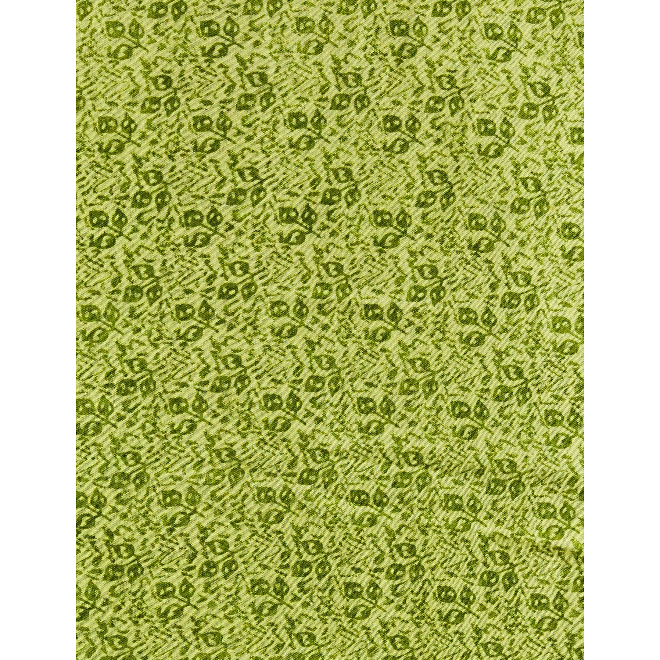Satrani Womens Woven Polyester Saree (1850ST172_Parrot Green)