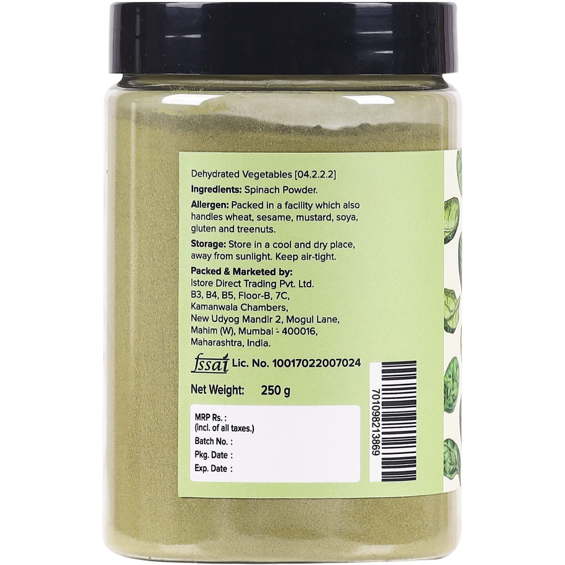 Urban Platter Dehydrated Spinach Powder, 250g
