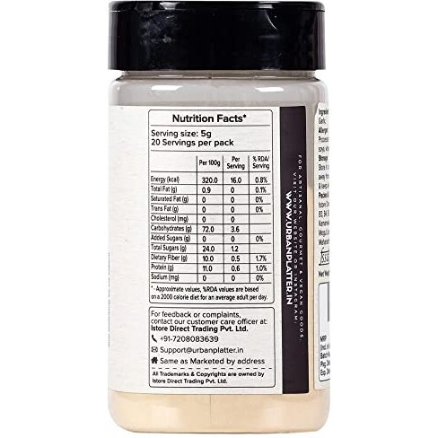 Urban Platter Dehydrated Garlic Powder, 100g (Ready to Use, Instant Garlic Flavour, Additive Free, All Natural and Free Flowing, Lehsun Powder)