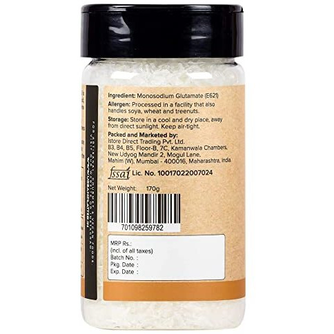 Urban Platter Monosodium Glutamate (MSG) Shaker Jar, 170g / 5.3oz [Aji-no-Moto Umami Seasoning, Taste Enhancer, Great for Asian Cuisine | Make Street Style Indo-Chineese Food at Home]