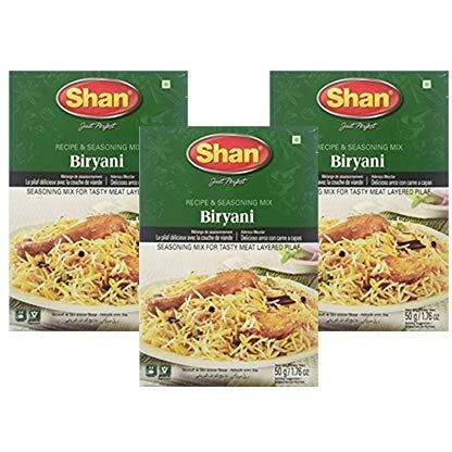 Shan Biryani Masala, 1.76 oz  50 g, 3 Pack