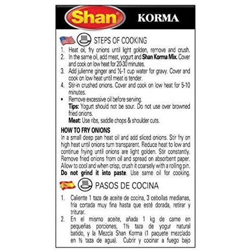 Shan Best Ingredients Spice Mix Korma Masala, 50 g (Set of 3)