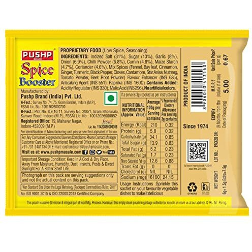 Pushp Brand Spice Booster Magical Masala (pack of 40)