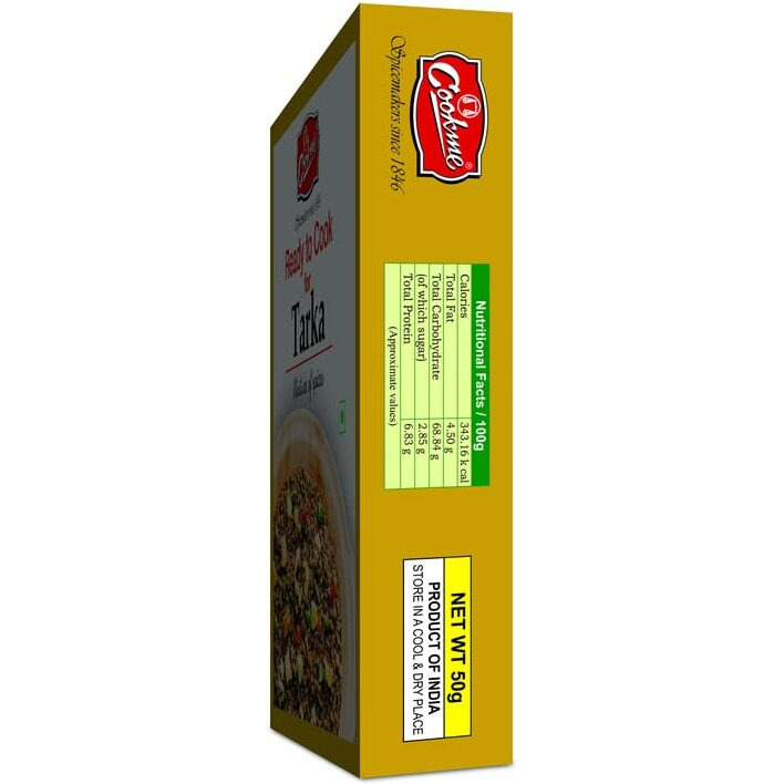 COOKME Tarka Masala 100G (2 Pkt Of 50G Each), Vegetable Masala - Powder