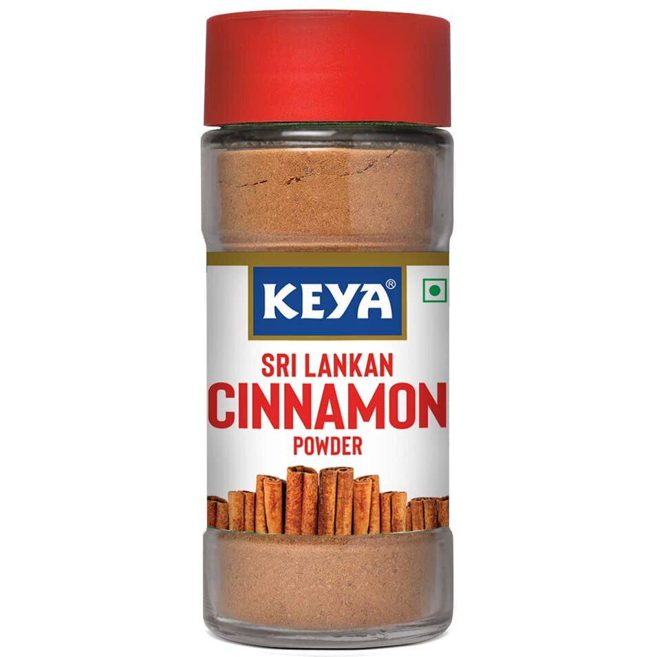 KEYA Combo of Cinnamon Powder 45gm, Nutmeg Powder 65gm, Pack 2