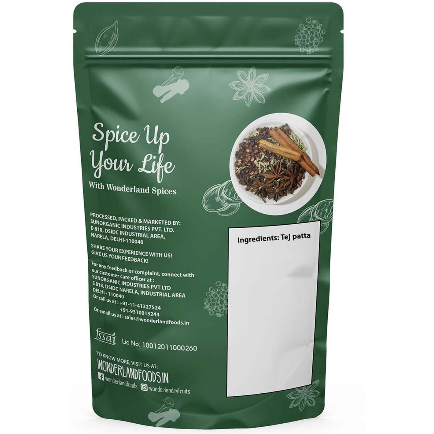 WONDERLAND FOODS Whole Spices Tej Patta Bay Leaves (200g)