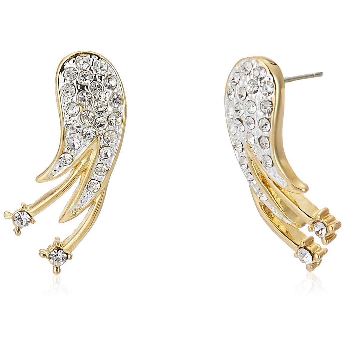 Estele 24 Kt Gold Plated Signature Starbust in Austrian Crystal Necklace Set for Women