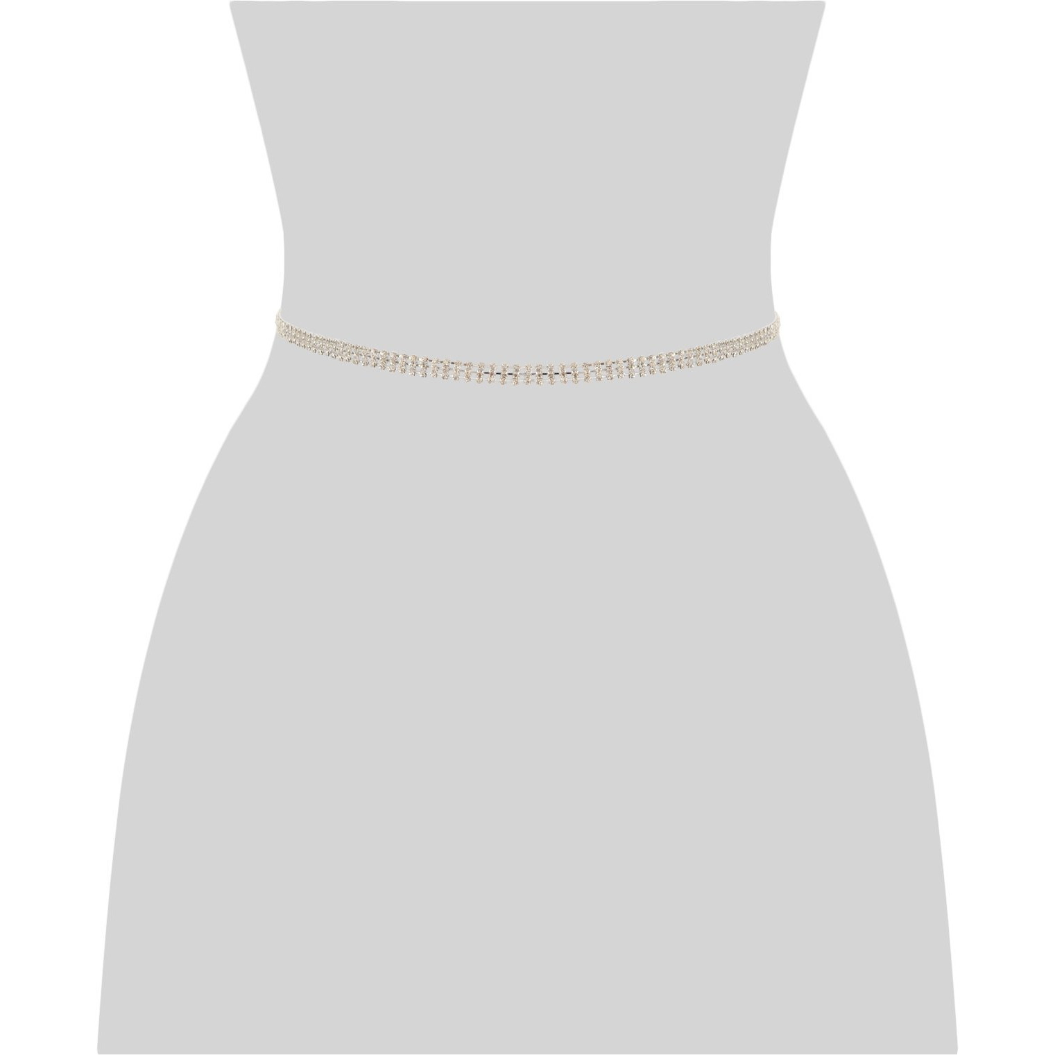 Handicraft Kottage Silver Metal Belly Chain for Women | Kamar Bandhan Kamarband Kamarpatta Belly Hip Chain Waist Belt for Women & Girls (triple)
