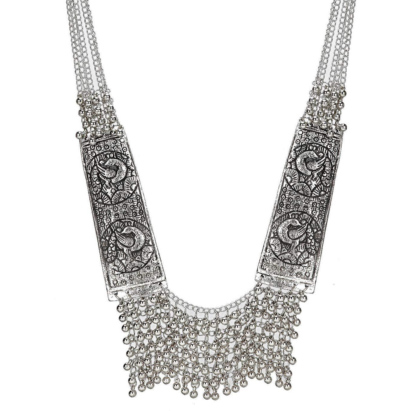 YouBella Jewellery for women Stylish Afghani Tribal Necklace for Women & Girls