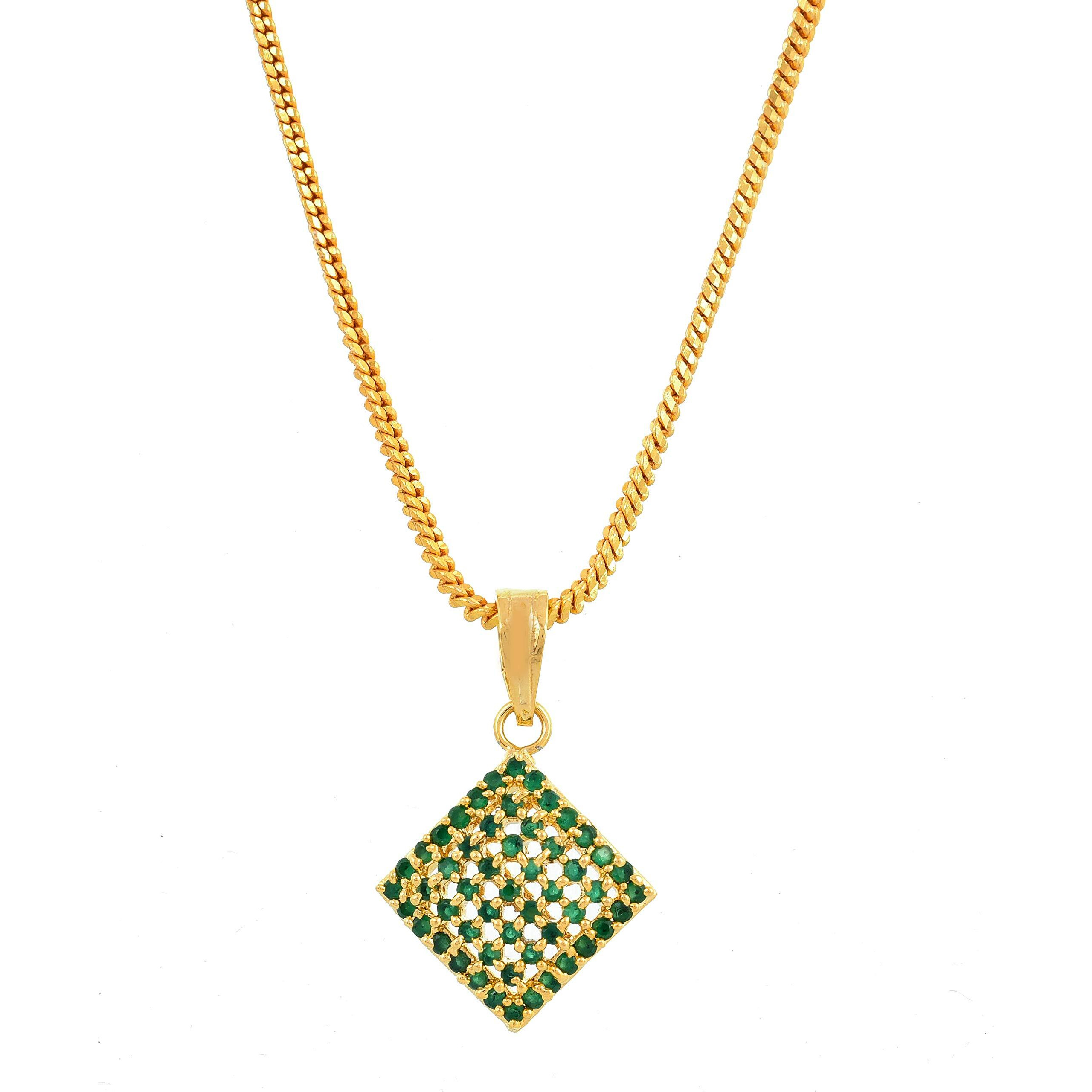 Handicraft Kottage Stone Jewellery Set Necklace With Ring & Earring Imitation Gold Plated Set for Women & Girls