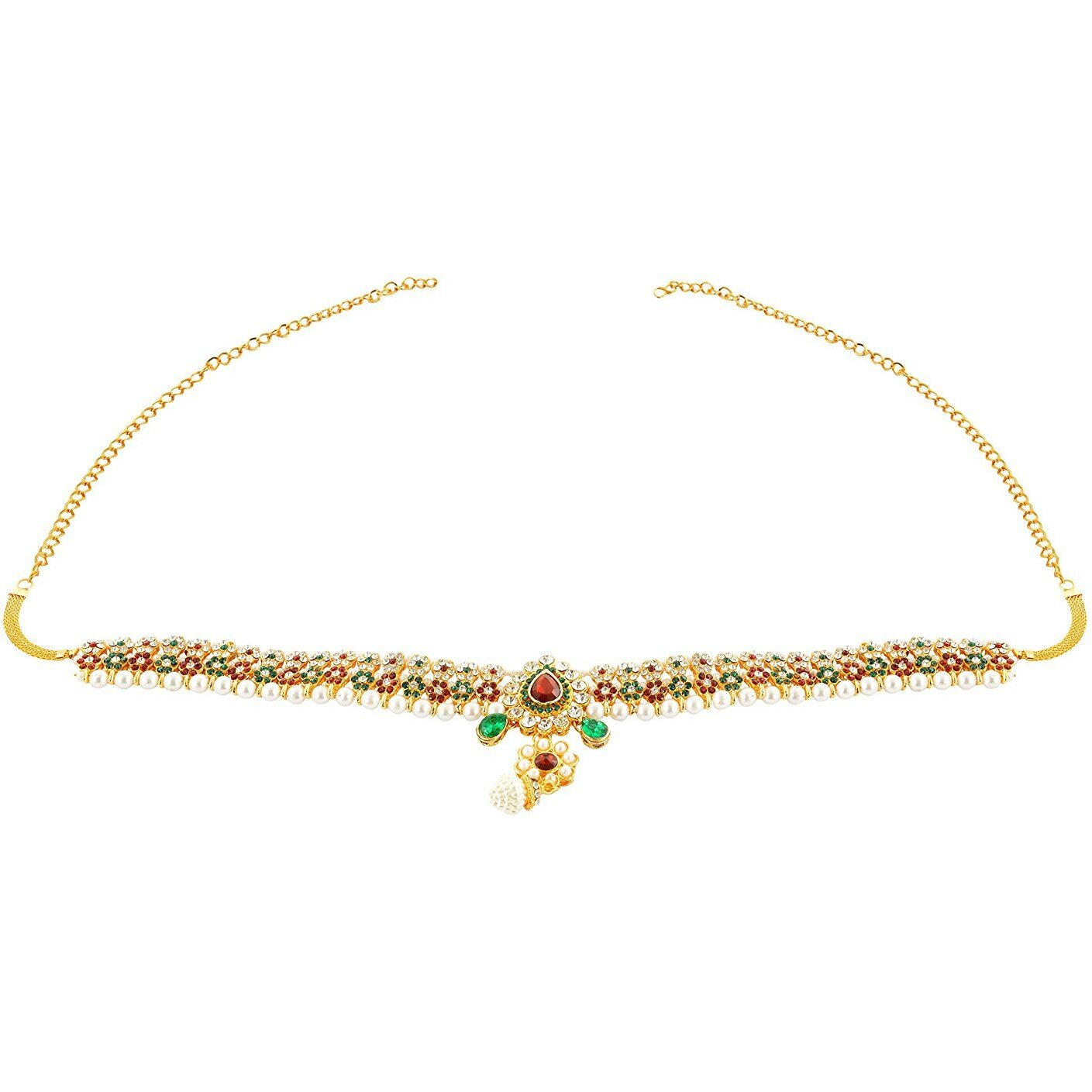 Handicraft Kottage Traditional 22K Gold Kamar Chain/Kardhani/bellychain/Waist Chain/Hip Chain/Kamarband For Women & Girls (Multi)