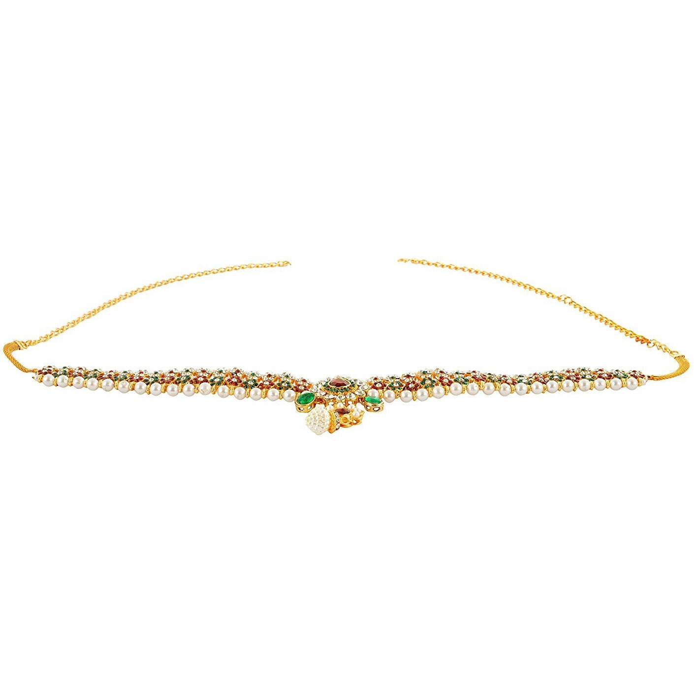 Handicraft Kottage Traditional 22K Gold Kamar Chain/Kardhani/bellychain/Waist Chain/Hip Chain/Kamarband For Women & Girls (Multi)