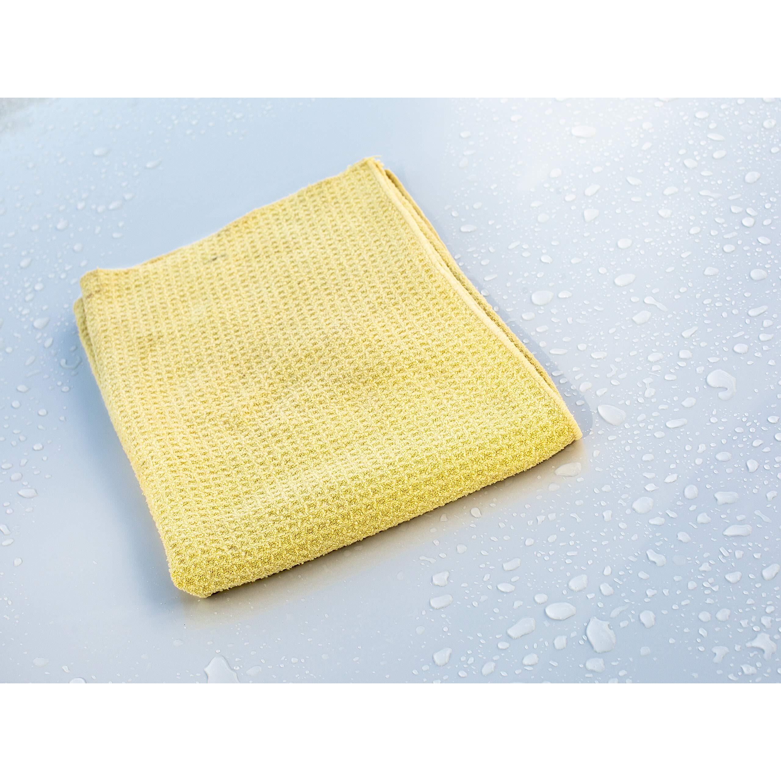Meguiars Water Magnet Microfiber Towel Super Absorbent for Spot Free Drying (X2000Eu), Yellow