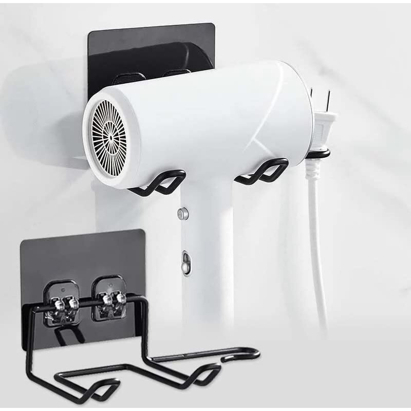 STOIQE Hair Dryer Holder Wall Mount Hair Dryer Organizer Blow Dryer Holder Hairdryer Holder for Bathroom Suitable for All Hair Dryer Models