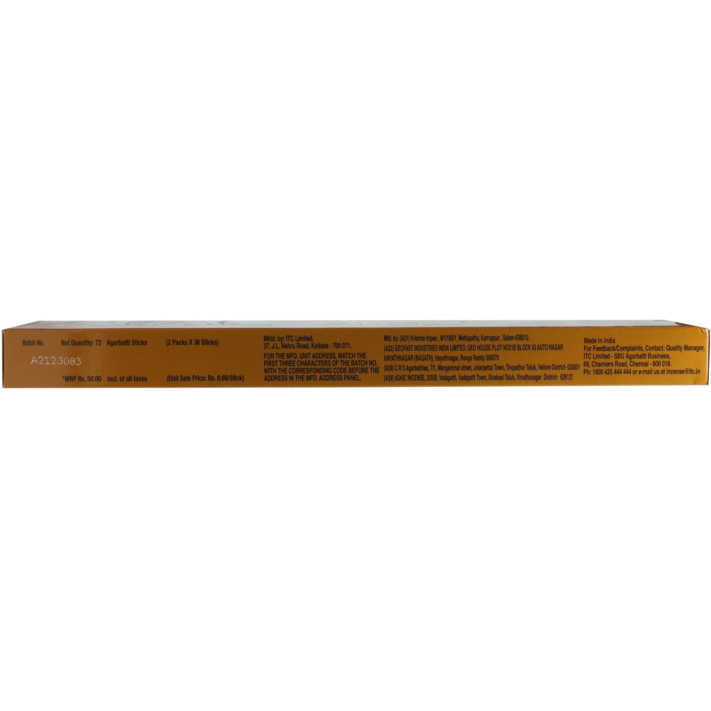Mangaldeep Sandal Agarbatti - Pack of 84 /72Sticks