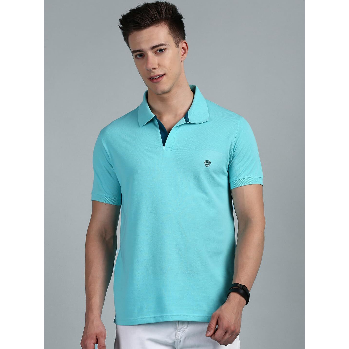 Lux Cozi Pack of 2 Pool Blue and Apricot Regular fit Half Sleeves Polo Neck T-Shirt for Men |Polo Casual Tshirt for Men | 100% Combed Cotton - Colour Fresh Quick Dry Ultra Soft (Size  XX-Large)