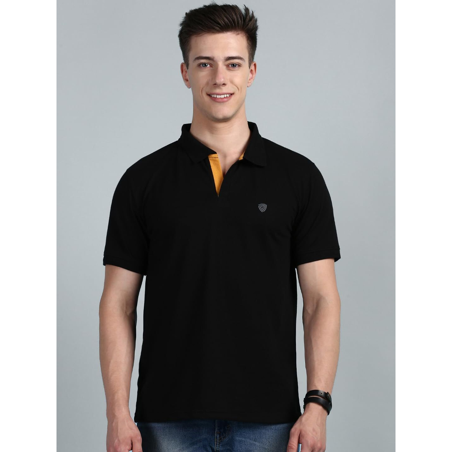 Lux Cozi Pack of 2 Coffee and Oxford Blue Regular fit Half Sleeves Polo Neck T-Shirt for Men |Polo Casual Tshirt for Men | 100% Combed Cotton - Colour Fresh Quick Dry Ultra Soft (Size  XX-Large)