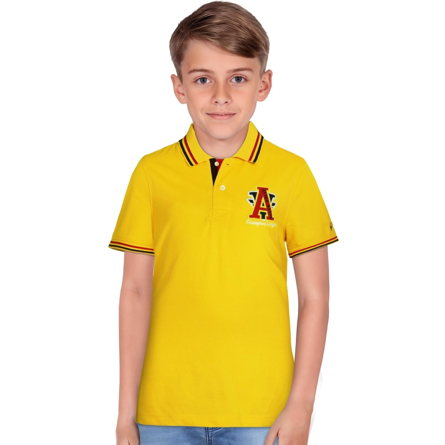 Allen Solly Junior Boys T-Shirt (Abkpcrgfx95087_16_Yellow_Yellow_15 Years-16 Years)