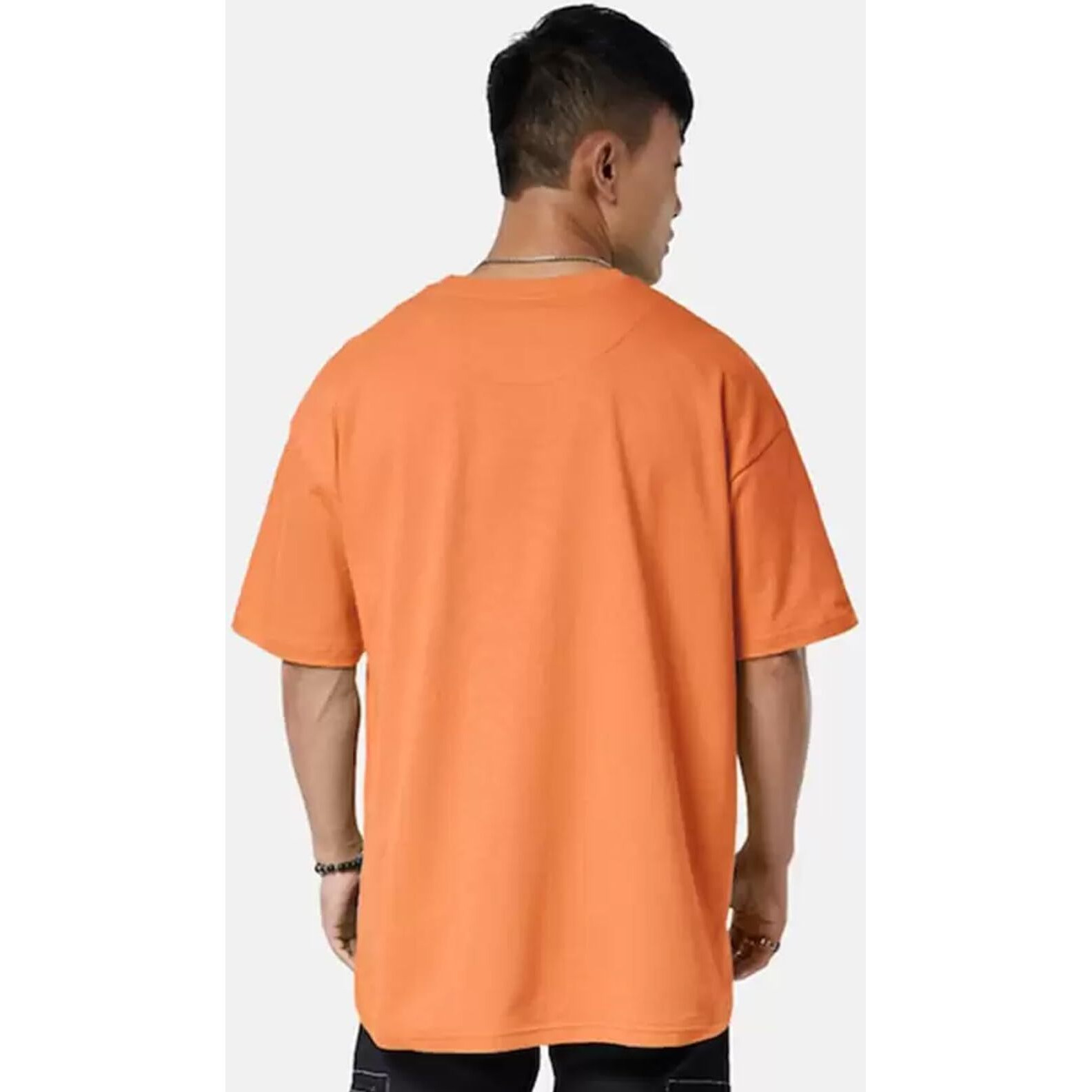 Veirdo Pure Cotton Half Sleeve Round Neck Oversized Fit Graphic Print Muskmelon T-Shirt Men/Boys (OS_V_RHYTMIC_AC_S) (Available in from S to 2XL)