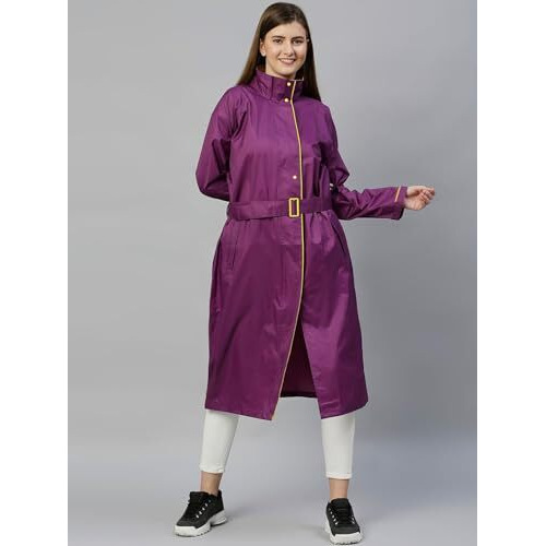 Lymio Women raincoat || raincoat set for Women || raincoat for Women (Women RainCoat) (XL Purple)