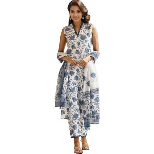 SHIENZY Dupatta set || Kurta set || Kurta pant set || Ethnic set || Sleeveless kurta set for women