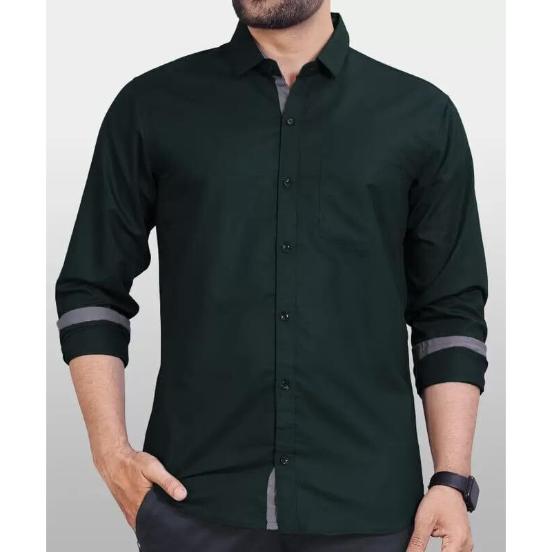 Tee Projekt Casual Cotton Long Sleeve Shirt for Men Formal Wear Regular Wear