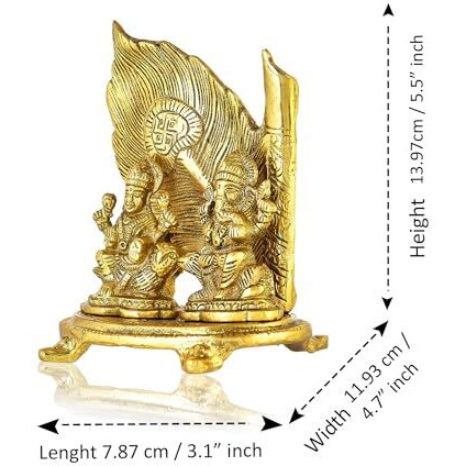 CraftVatika laxmi Lakshmi Ganesh Ganesha Statue Murti for Gift Items Home Puja, Home Decoration Items
