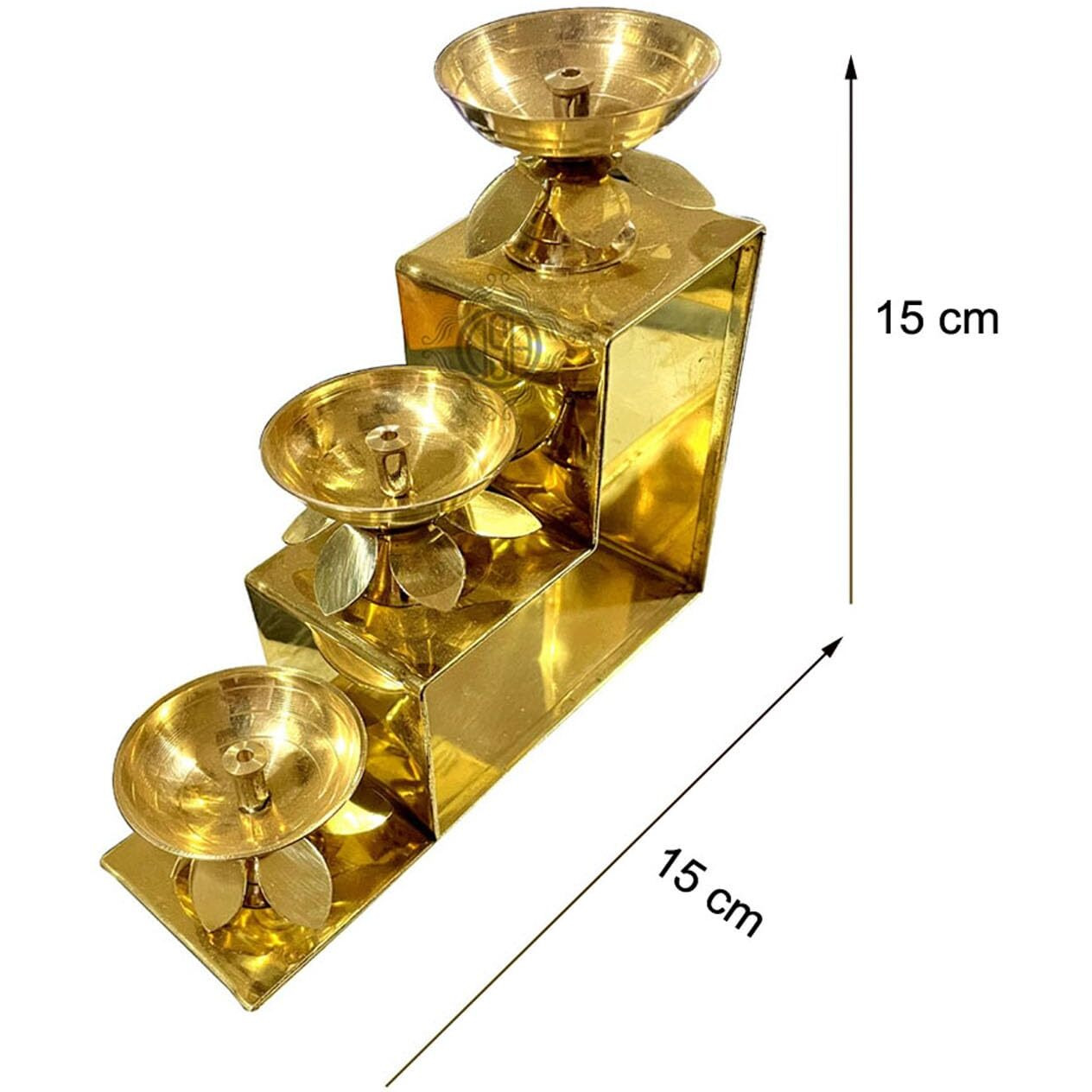 DSH CRAFTING YOUR CURIOSITY Brass Diya Oil Lamp for Puja Home Office Mandir Akhand Jyot Diya Deepak for Diwali Festival Gift Item