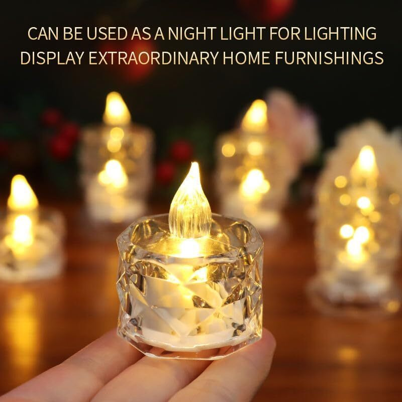 TrueDecor 36PC LED Candles Artificial Candles for Home Decor LED Diya Candle Light Lamp Fake Candle