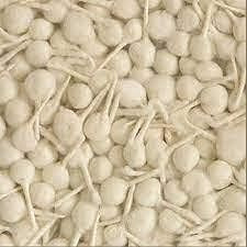On Blow Pure Cotton Round Wicks Diya Batti / Phool Batti for Pooja Aarti Off-White Color (Pack of 100)