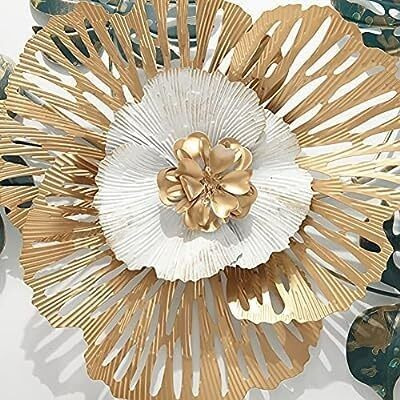 RIZIK STORE Metal Abstract Figures Wall Sculpture For Home Decor Living Room & Bedroom (Design 9) (Multicolour)