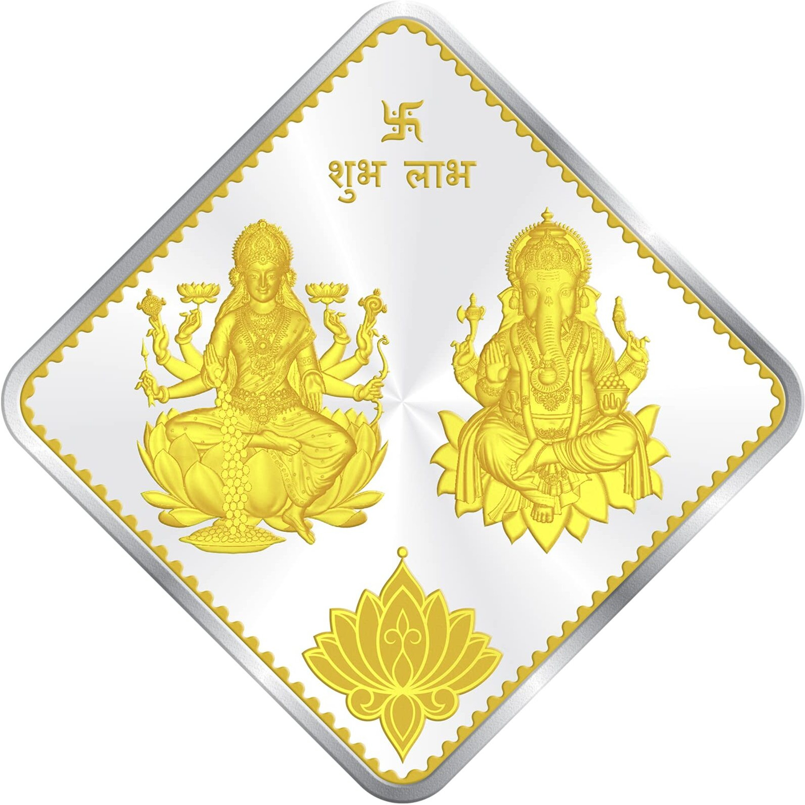 ACPL Precious Moments BIS Hallmarked Ganesh Lakshmi Silver Coin 20 Grams 999 Pure