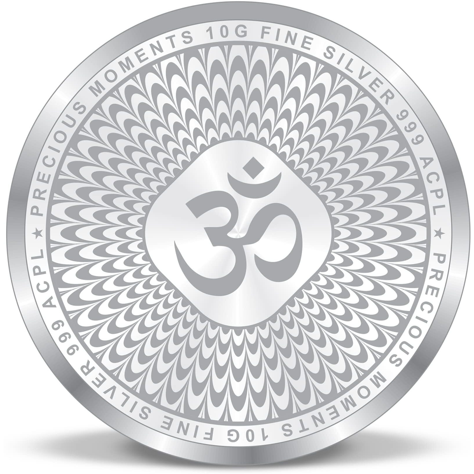 ACPL Precious Moments 10 Grams Silver Coin Ganesh Laxmi And Saraswati 999 Pure BIS Hallmarked by ACPL