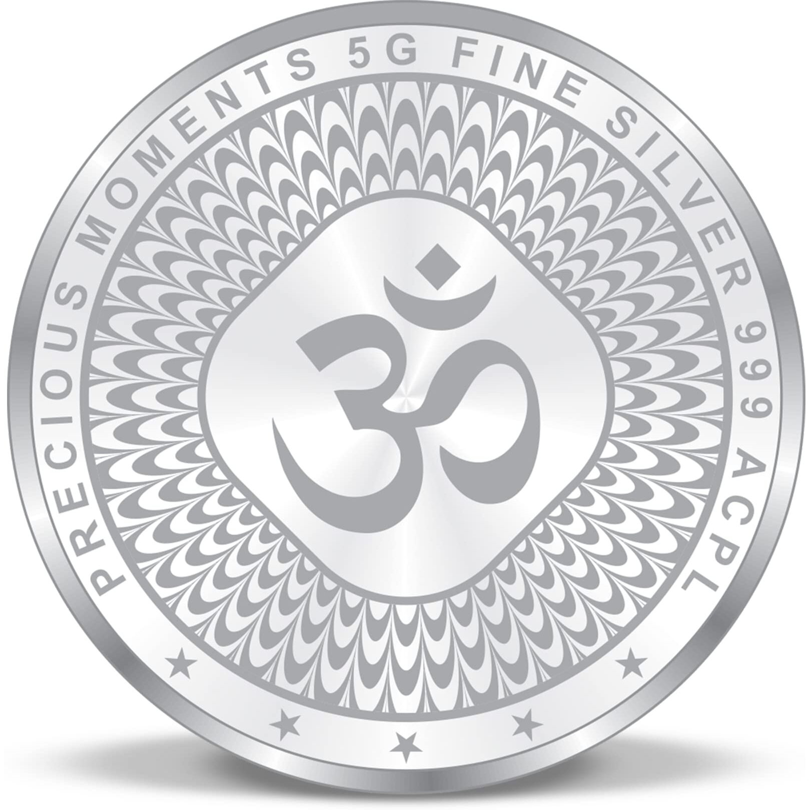 ACPL Precious Moments BIS Hallmarked Ganesh Laxmi And Saraswati Silver Coin 999 Pure available in 5 Gram