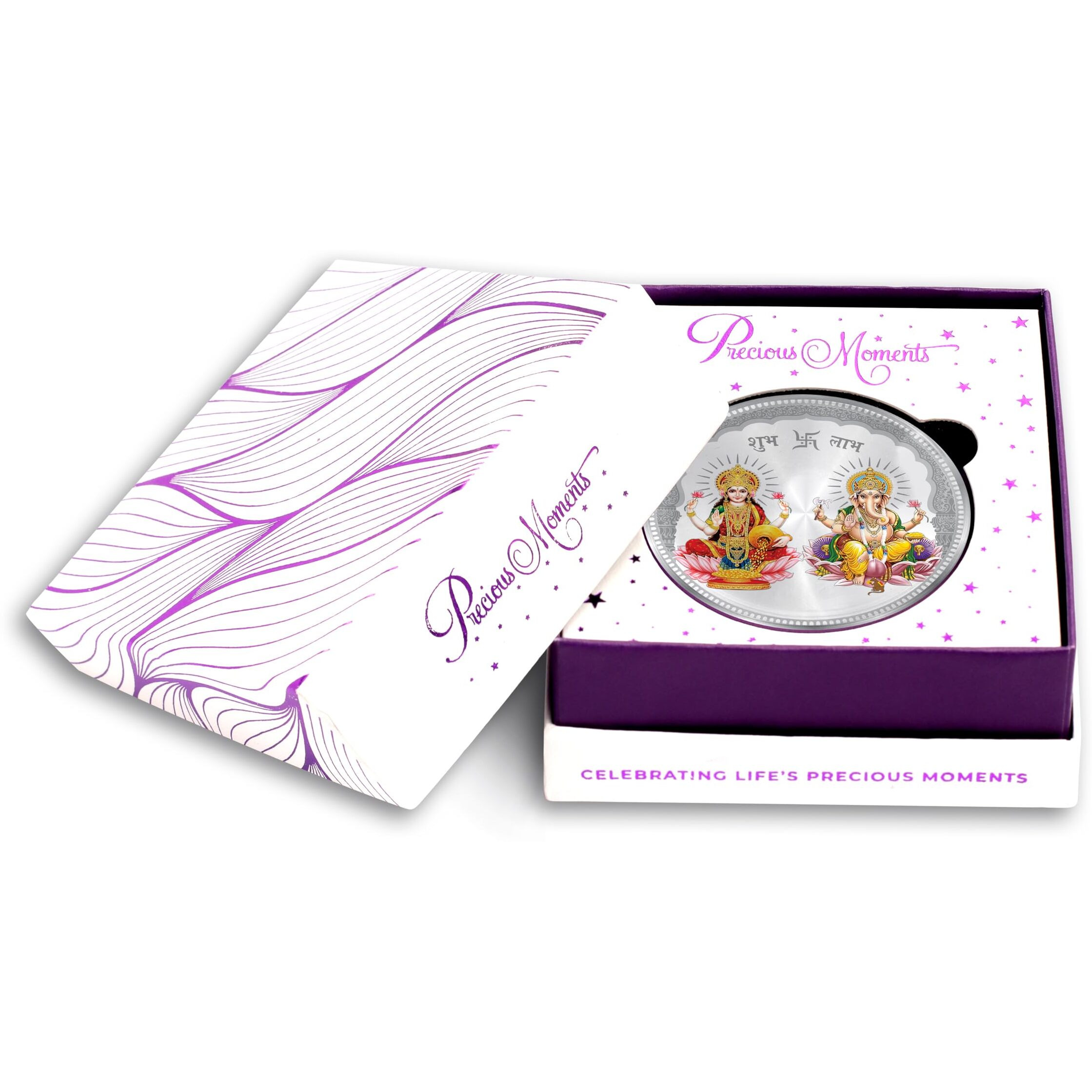ACPL Precious Moments BIS Hallmarked Laxmi Ganesh 20 Gram Silver Coin 999 Pure