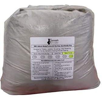 Ganesh Pottery Shadu Mati/Powder Best for Eco-friendly Ganesha Idol Making and Sculpting Art Clay (10kg)
