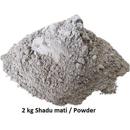 Ganesh Pottery Shadu Mati/Powder Best for Eco-friendly Ganesha Idol Making and Sculpting Art Clay (2kg)