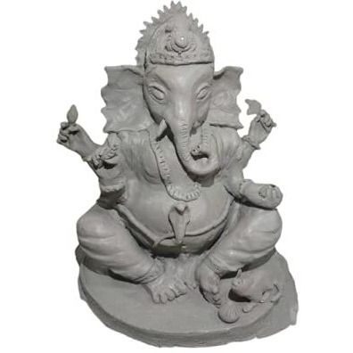 Ganesh Pottery Shadu Mati/Powder Best for Eco-friendly Ganesha Idol Making and Sculpting Art Clay (2kg)