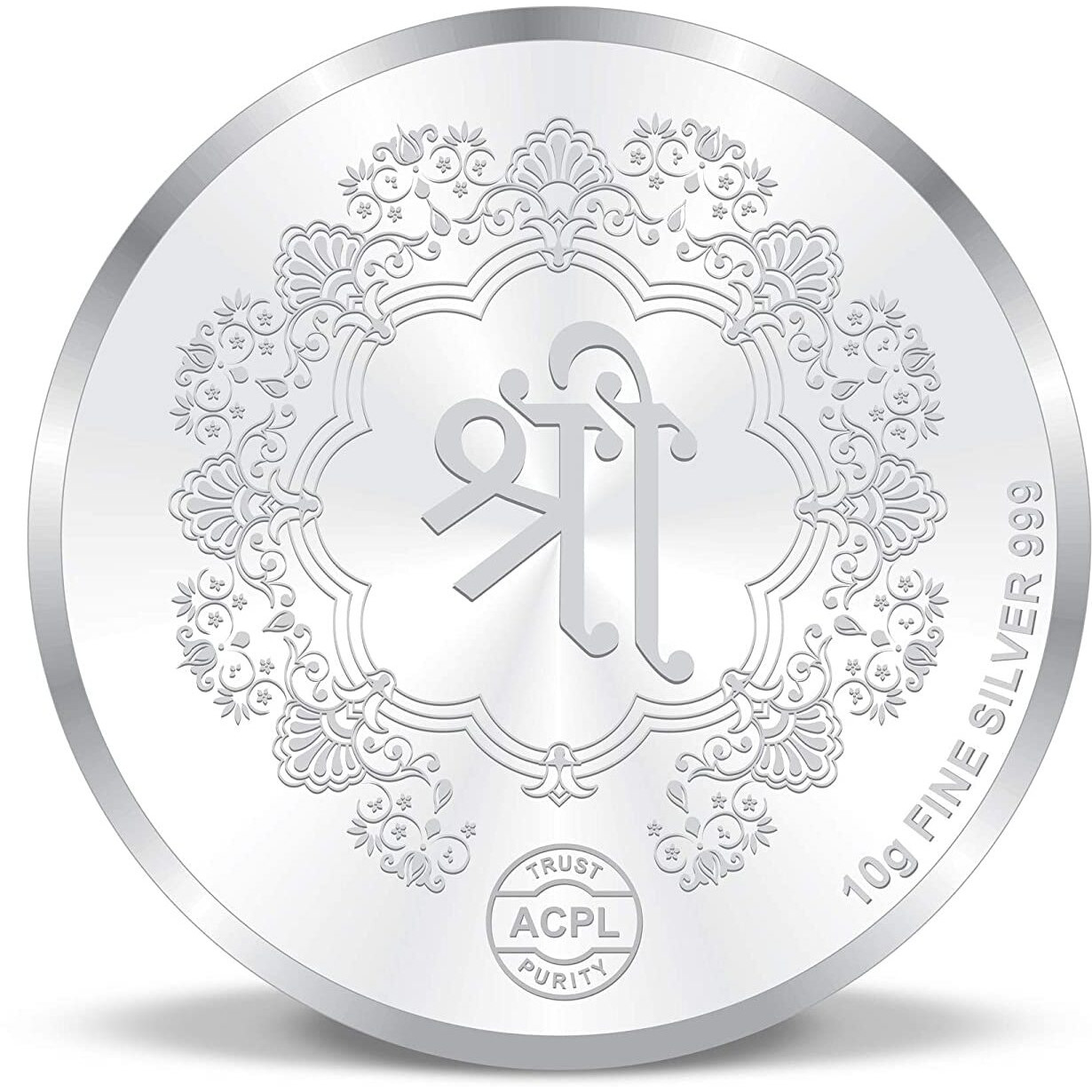 ACPL Precious Moments BIS Hallmarked Silver Coin Laxmi Ganesh Multi-Color 10 gm 999 Pure