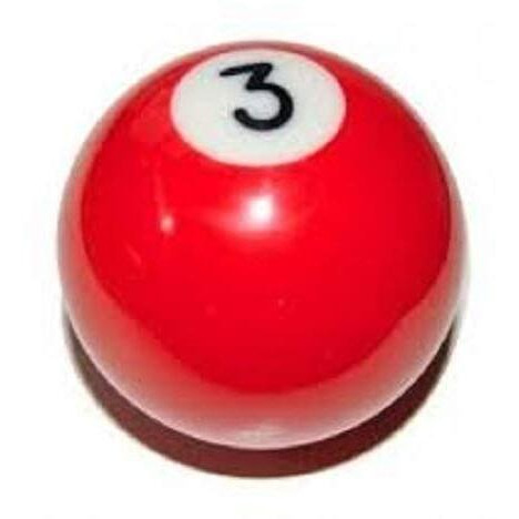 Laxmi Ganesh Billiard American Pool Ball (Red, 3)