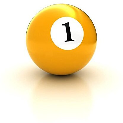 Laxmi Ganesh Billiard American Pool Ball (Yellow, 1)