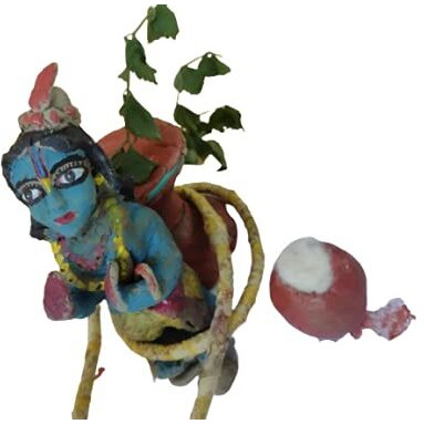 Ganesh Pottery Earthen Terracotta Ready to Use Natural Clay. Best for Sculpting, Pottery, Jewelry Making, Ecofriendly Ganesha Idol Making, Art and Craft Activities (4kg, Grey)