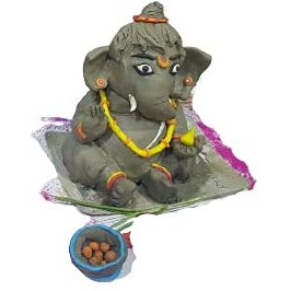 Ganesh Pottery Earthen Terracotta Ready to Use Natural Clay. Best for Sculpting, Pottery, Jewelry Making, Ecofriendly Ganesha Idol Making, Art and Craft Activities