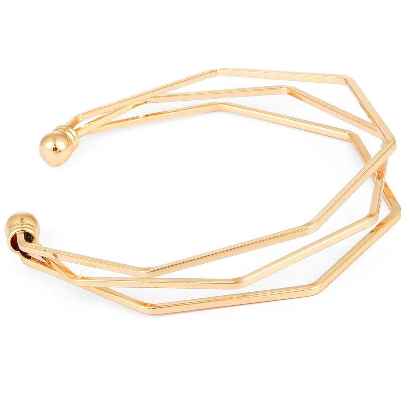 Yellow Chimes Latest Collection Western Style Gold Plated Kada Bracelet For Women And Girls.