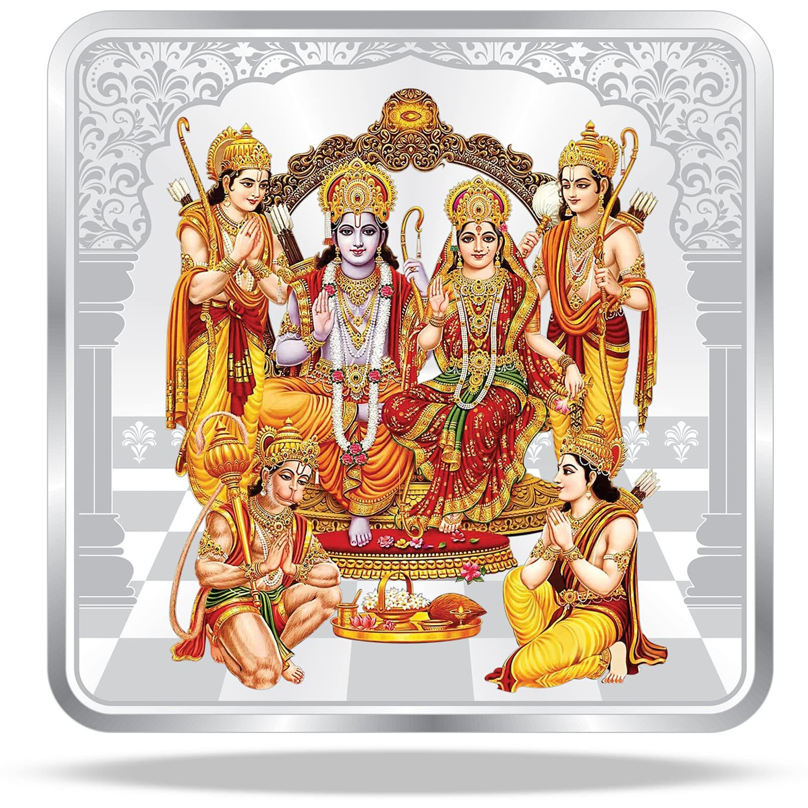 ACPL Precious Moments BIS Hallmarked Ram darbar 50 Gram 999 Pure Silver Coin